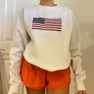 Brandy Melville American flag sweatshirt